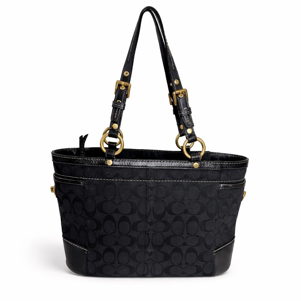 Coach Black Signature Shoulder Bag